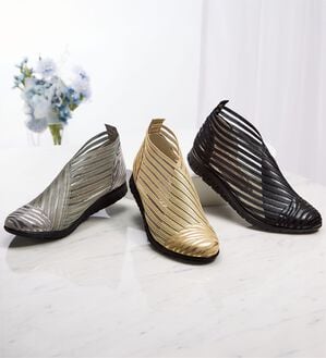 ルフラン（ルフラン）の「ゼブラ柄シアーストレッチサマーシューズ（フラットシューズ）」｜詳細画像