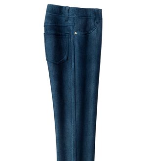 ルフラン（ルフラン）の「天使のぬくもり裏ファーパンツ（フルレングスパンツ）」｜インディゴ