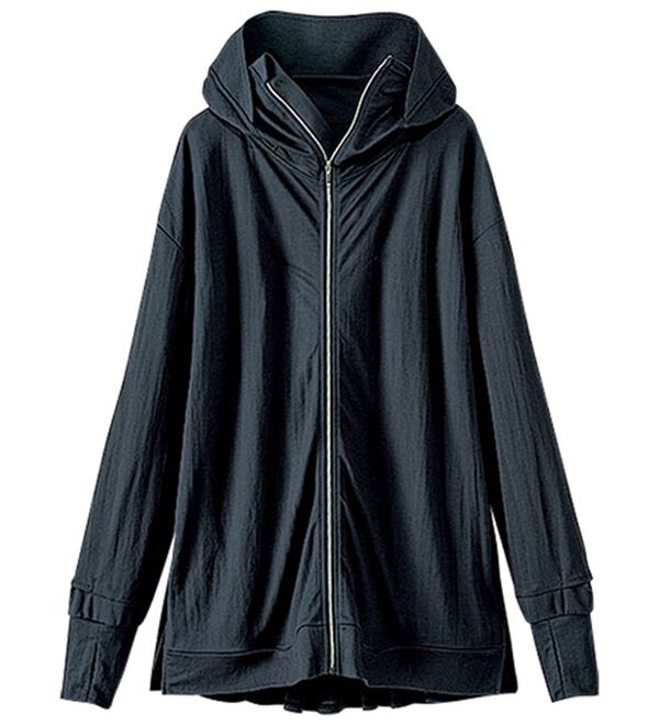 BELLUNA（ベルーナ）の「【接触冷感】絶対に焼けたくない！後プリーツＵＶパーカー（パーカー）」｜詳細画像