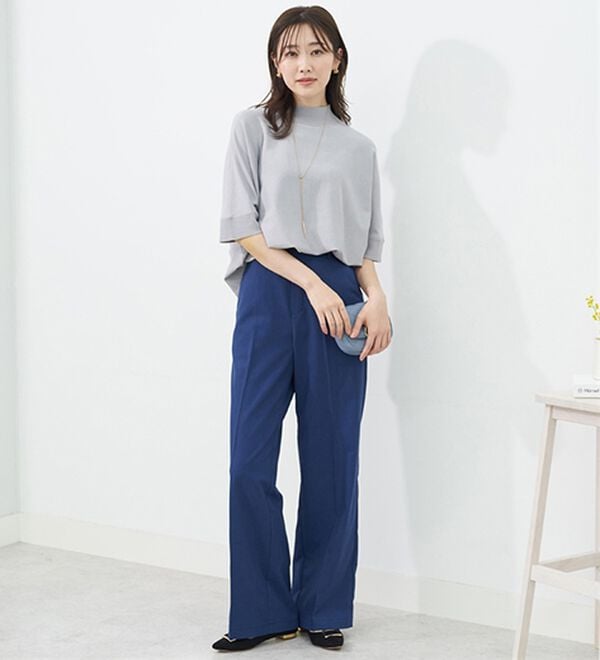 BELLUNA（ベルーナ）の「＜ＳＯＬＯＴＥＸ（Ｒ）＞ワイドパンツ（フルレングスパンツ）」｜詳細画像