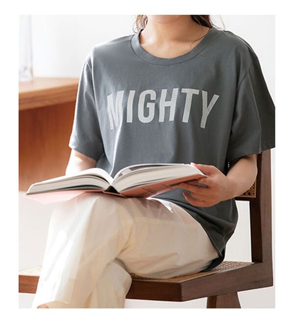 LAVIENNE（ラヴィエンヌ）の「カップ付ロゴＴシャツ（Tシャツ）」｜詳細画像
