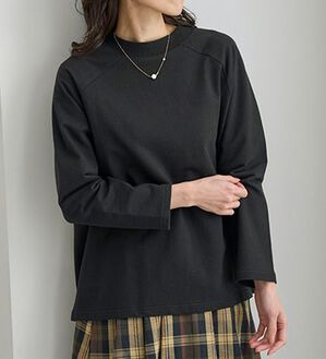 BELLUNA（ベルーナ）の「華奢見せ！しっかり裏毛素材コットン１００％トレーナー（トレーナー・スウェット）」｜詳細画像