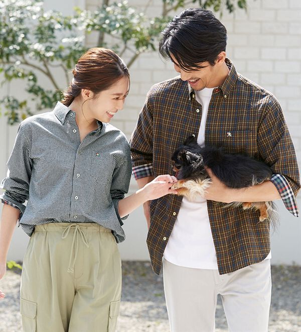 アーノルド パーマー＞シアサッカーデザインシャツ（長袖・7分袖