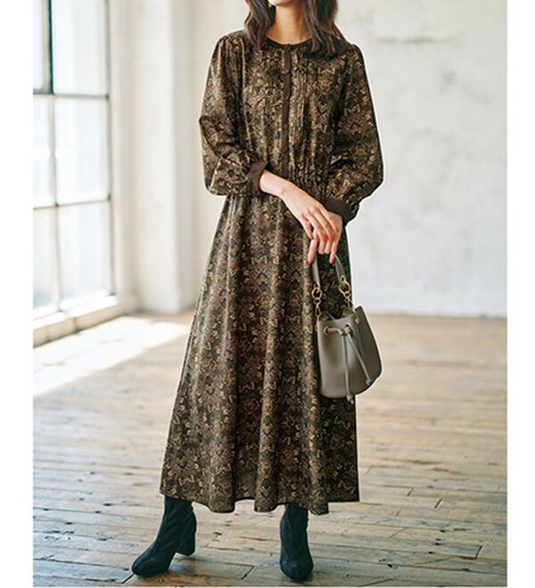 大人プリントロングワンピース - ベルーナ【公式】