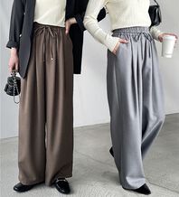 GeeRA（ジーラ）の「【体型カバー】穿いて感激！上品なのにラクちんワイドパンツ（フルレングスパンツ）」