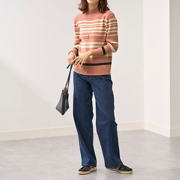 BELLUNA（ベルーナ）の「春のおしゃれ着に最適！ボーダーニット（ニット・セーター）」｜詳細画像