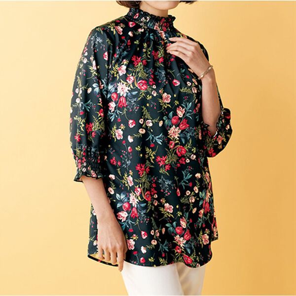 BELLUNA（ベルーナ）の「＜トランスファーテックス＞プリントブラウス（ブラウス）」｜詳細画像