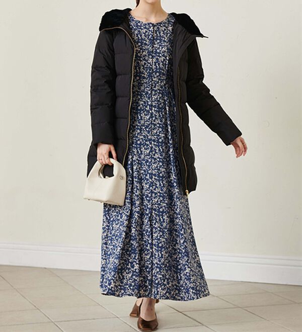 RANAN（ラナン）の「暖かファーフード使いすっきりダウンコート（ダウンコート・ジャケット・ベスト）」｜詳細画像