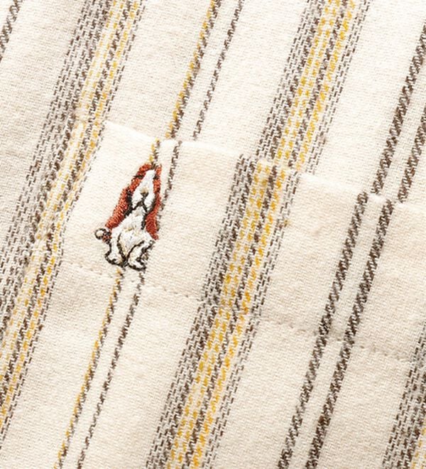 「＜ハッシュパピー＞しっとり柔らか綿１００％ネルシャツ（メンズシャツ）」｜詳細画像