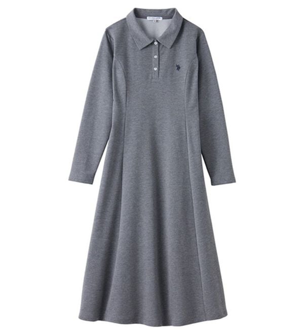 GeeRA（ジーラ）の「【U.S. POLO ASSN.】ポロ衿カットソーワンピース（その他ワンピース）」｜詳細画像