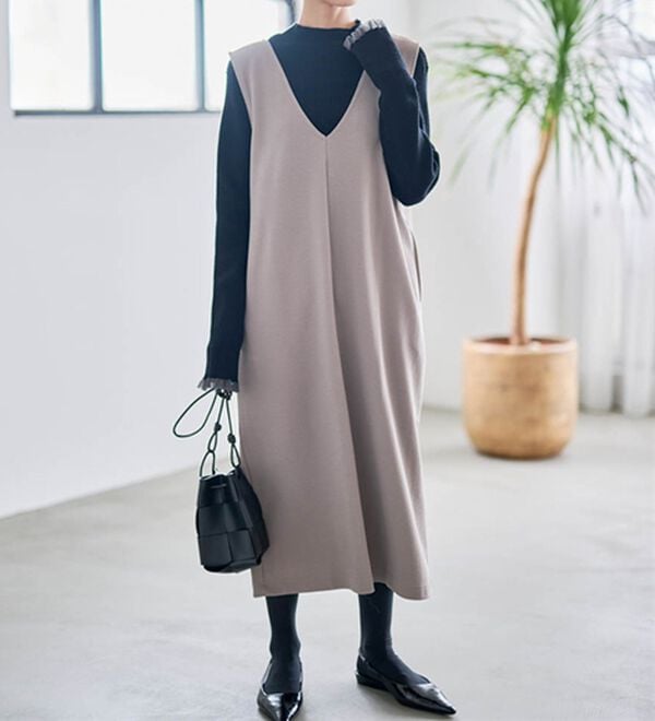 RANAN（ラナン）の「【選べる2丈】細見えが叶うジャンパースカート（ジャンパースカート）」｜詳細画像