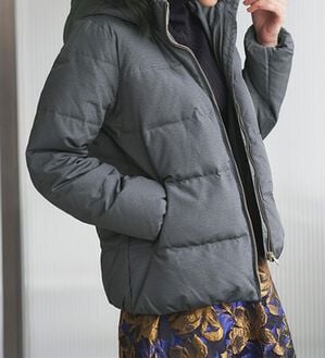 RANAN（ラナン）の「リアルファー付ダウンショートコート（ショートコート）」｜杢調グレー