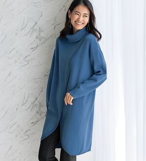 BELLUNA（ベルーナ）の「スラっと細見えタートルニットチュニック（チュニック）」｜詳細画像