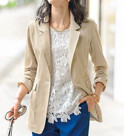 BELLUNA（ベルーナ）の「カジュアルコーデにきちんと感を！テーラードジャケット（テーラードジャケット）」