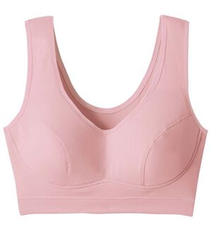 LAVIENNE（ラヴィエンヌ）の「のびらくストレッチブラ（ブラジャー）」｜サーモンピンク