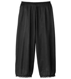 LAVIENNE（ラヴィエンヌ）の「新・さらっと涼感　メッシュガウチョキュロット（肌着・インナーウェア）」｜ブラック