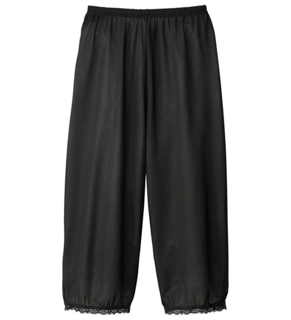 LAVIENNE（ラヴィエンヌ）の「新・さらっと涼感　メッシュガウチョキュロット（肌着・インナーウェア）」｜ブラック