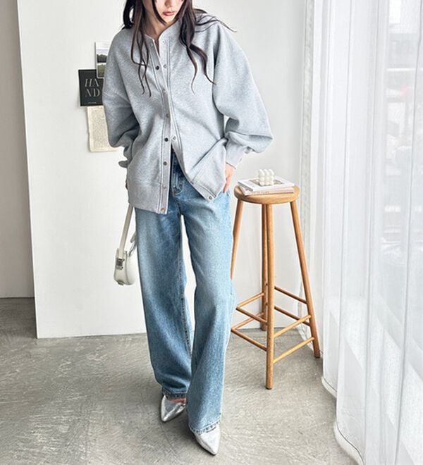 GeeRA（ジーラ）の「前後２ＷＡＹ裏起毛スウェットカーデ（その他カーディガン）」｜詳細画像