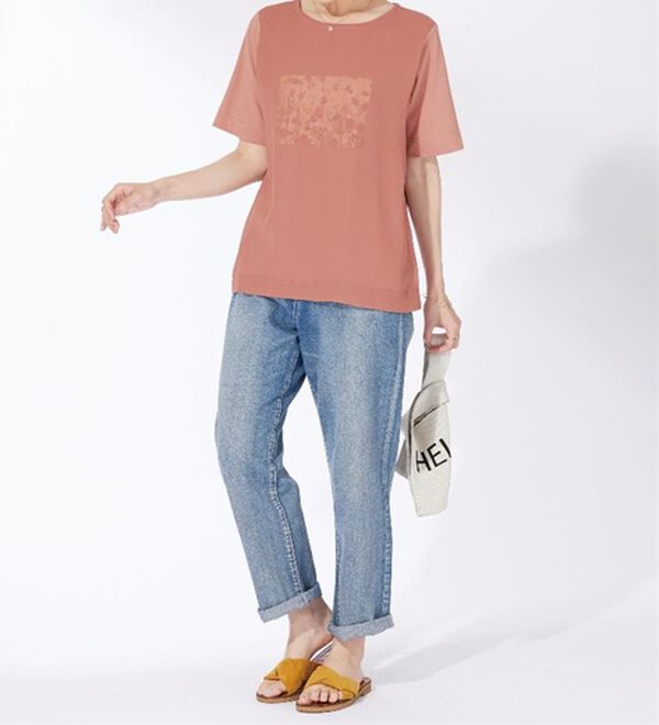 BELLUNA（ベルーナ）の「〈日比谷花壇〉シフォン重ねプルオーバー（カットソー）」｜詳細画像