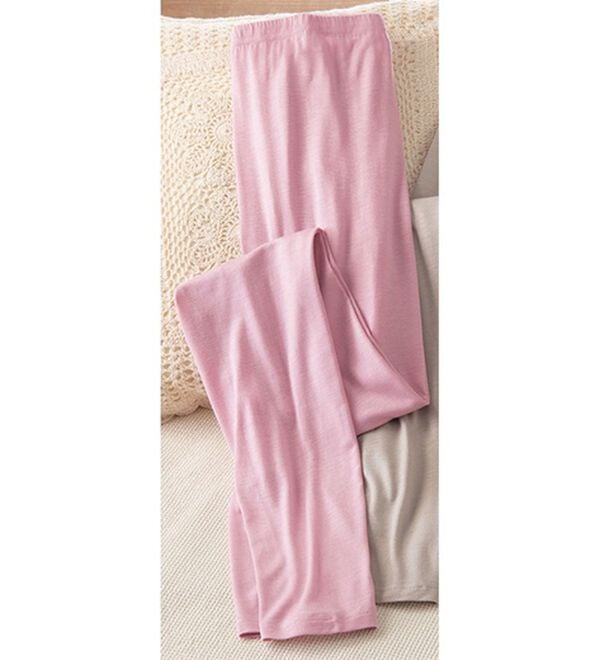 「チクチクしにくいウール入りボトム（肌着・インナーウェア）」｜ピンク
