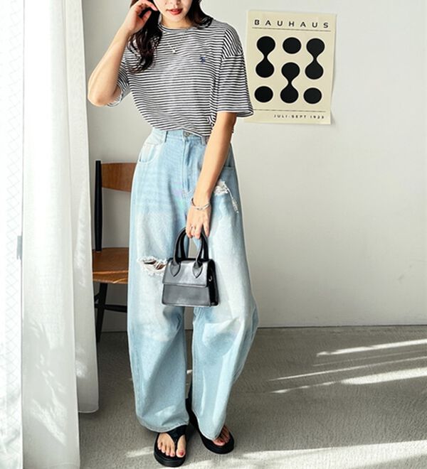 GeeRA（ジーラ）の「【Ｕ．Ｓ．　ＰＯＬＯ　ＡＳＳＮ．】スラブシアーTシャツ（Tシャツ）」｜詳細画像