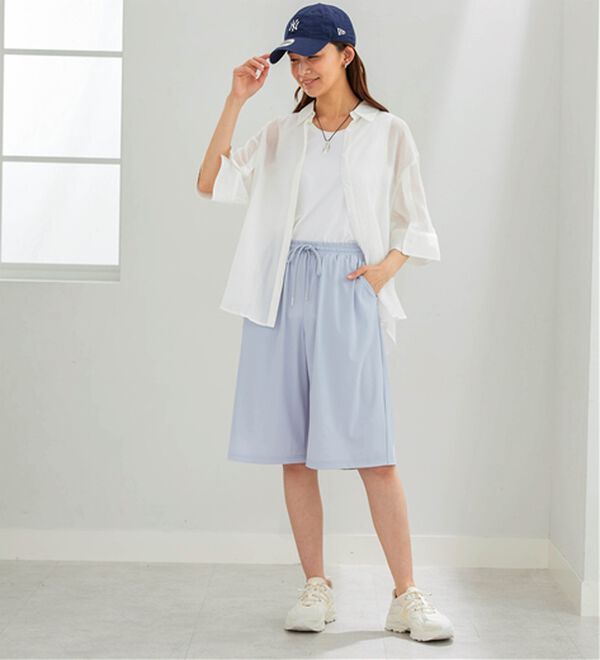 BELLUNA（ベルーナ）の「ヒンヤリ爽快！ゆったりハーフパンツ（その他パンツ）」｜詳細画像