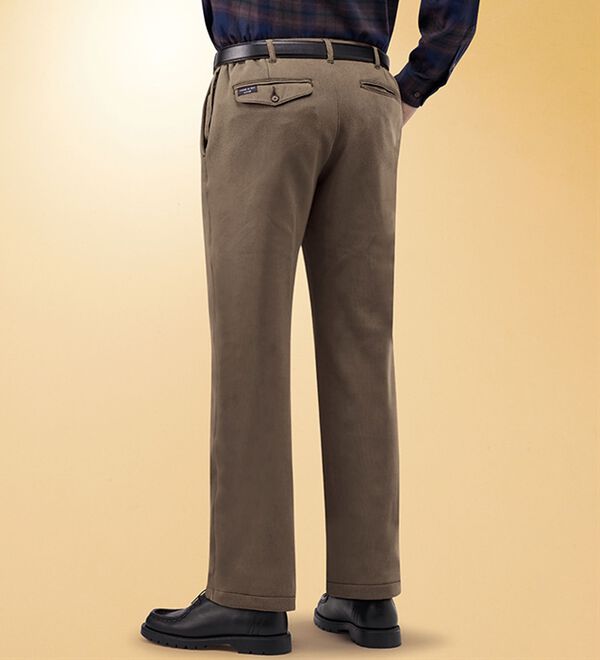 「＜コムルヴァン・オム＞お父さんの裏シャギー７得パンツ（メンズフルレングスパンツ）」｜詳細画像