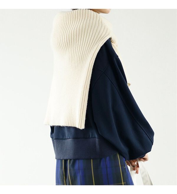 GeeRA（ジーラ）の「裏毛フロッキーロゴ短丈スウェット（トレーナー・スウェット）」｜詳細画像