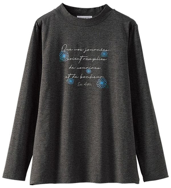 BELLUNA（ベルーナ）の「＜ＥＬＬＥ　Ａｃｔｉｖｅ＞綿タッチ裏起毛プルオーバー（カットソー）」｜詳細画像