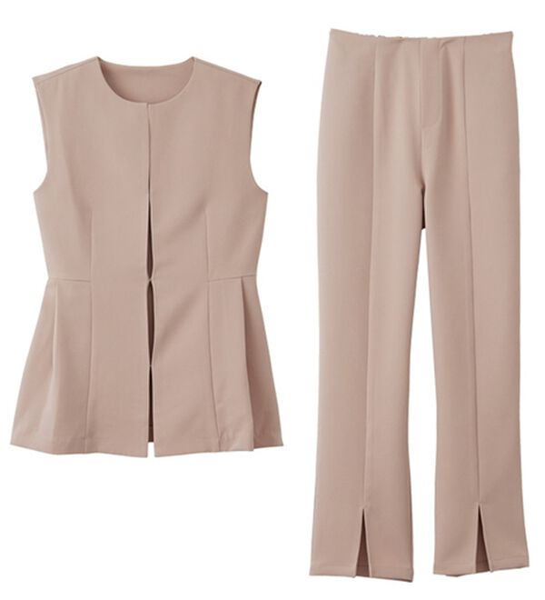 GeeRA（ジーラ）の「【入卒式/セレモニー】ペプラムベストセットアップスーツ（パンツスーツ）」｜詳細画像