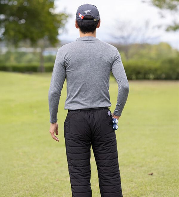 「＜トランスコンチネンツゴルフ＞ラウンドに便利な中わたゴルフパンツ（メンズフルレングスパンツ）」｜詳細画像