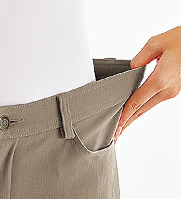 BELLUNA（ベルーナ）の「【選べる裏起毛】静電気防止！ブーツカットヘリンボーンパンツ（フルレングスパンツ）」｜詳細画像