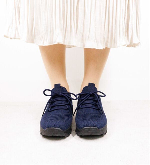 BELLUNA（ベルーナ）の「軽量ニットエアソールデザインスニーカー（スニーカー）」｜詳細画像