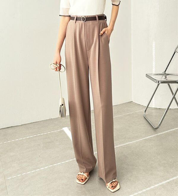 GeeRA（ジーラ）の「美脚魅せタックワイドスラックスパンツ（ワイドパンツ・ガウチョ）」｜詳細画像