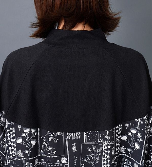 BELLUNA（ベルーナ）の「【Ｌａｇｒｉｌｕａ】ニット切替プリントワンピース（プリントワンピース）」｜詳細画像