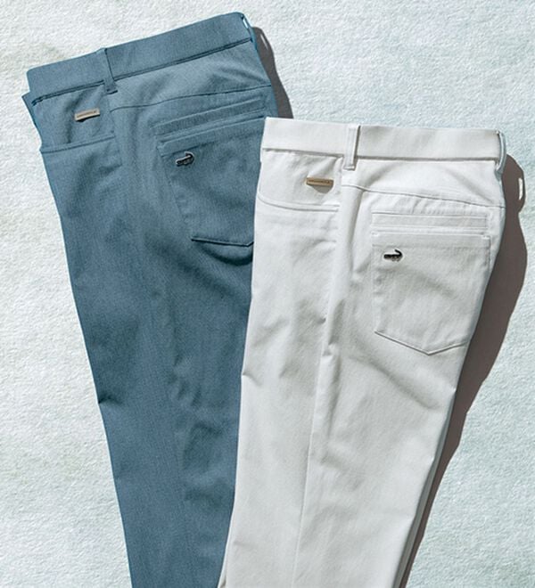 「＜クロコダイル＞ドビー柄パンツ（メンズフルレングスパンツ）」｜詳細画像