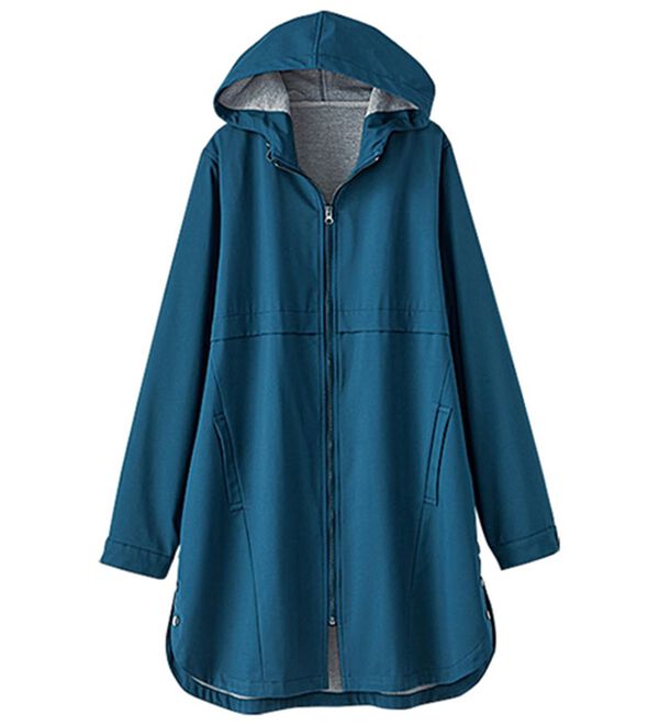 BELLUNA（ベルーナ）の「はっ水加工ボンディング素材ロング丈パーカー（ロングコート）」｜詳細画像