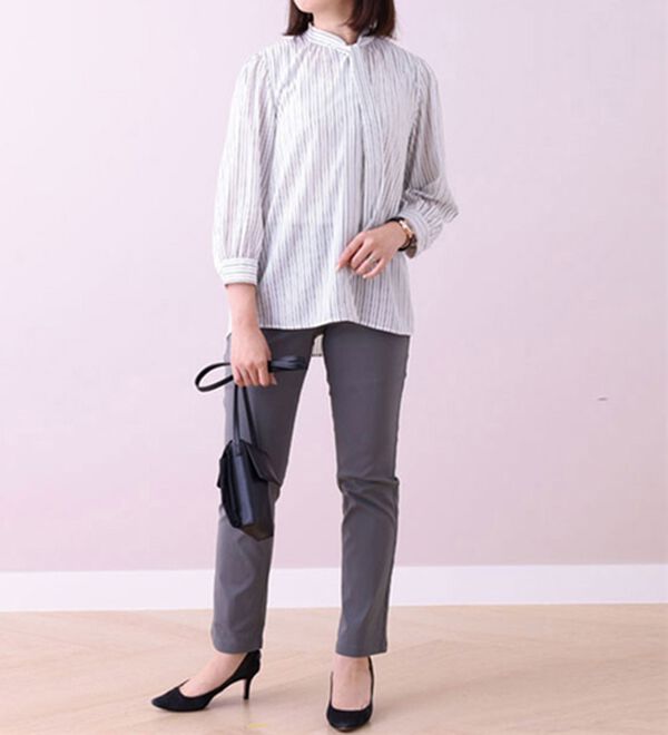 BELLUNA（ベルーナ）の「ボウタイデザインプリントブラウス（ブラウス）」｜詳細画像