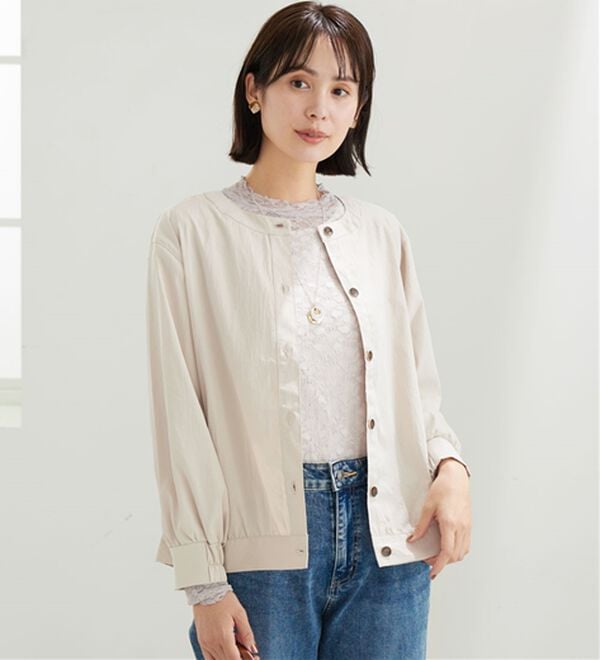 BELLUNA（ベルーナ）の「ビンテージ調ボタンデザインブルゾン（その他ジャケット）」｜詳細画像