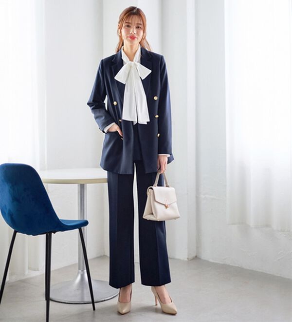 GeeRA（ジーラ）の「【入卒式/セレモニー】着回しベスト＆ジャケットセットスーツ（パンツスーツ）」｜詳細画像