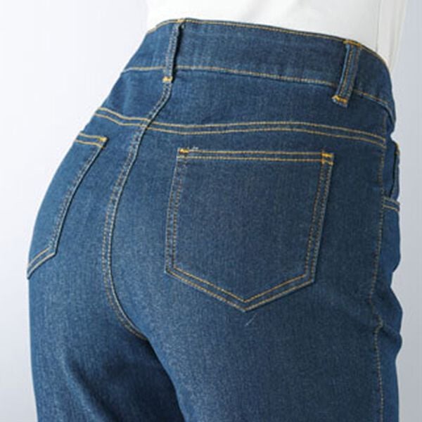 BELLUNA（ベルーナ）の「ぐんぐん伸びるデニムパンツ　ストレート（フルレングスパンツ）」｜詳細画像