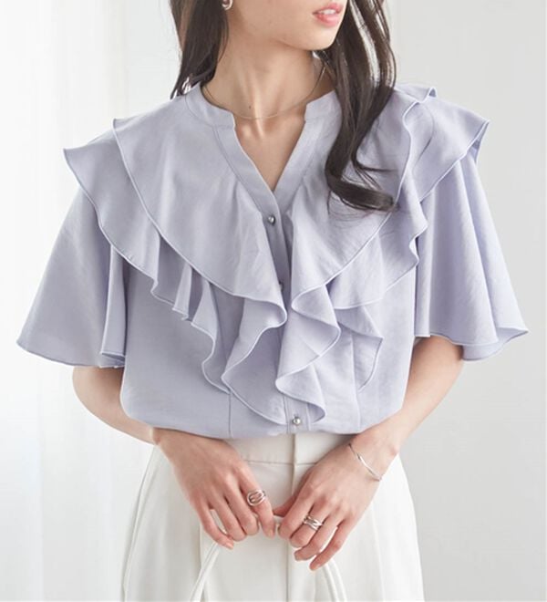 RANAN（ラナン）の「ラッフルフリルブラウス（ブラウス）」｜詳細画像