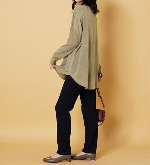 BELLUNA（ベルーナ）の「杢調素材ドルマンデザインチュニック（チュニック）」｜詳細画像