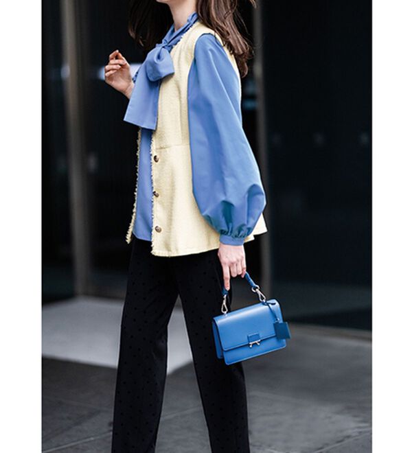 RANAN（ラナン）の「ドット柄プリントテーパードパンツ（フルレングスパンツ）」｜詳細画像