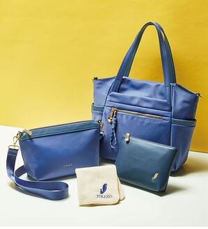 ルフラン（ルフラン）の「【４点セット】＜ＦＩＲＡＮＯ＞１２ポケットデザインバッグ（トートバッグ）」｜ブルー