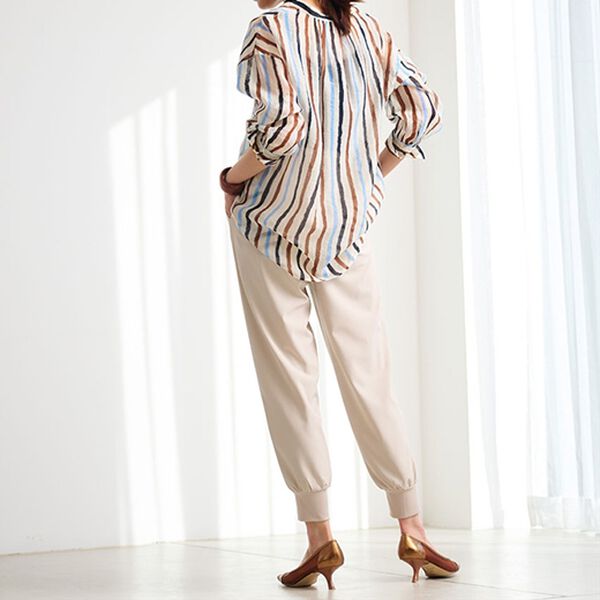 RANAN（ラナン）の「配色ストライプシャツ（シャツ）」｜詳細画像