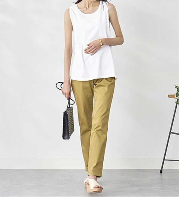 BELLUNA（ベルーナ）の「ヒンヤリ綿１００％大人顔タンクトップ（タンクトップ・キャミソール）」｜詳細画像