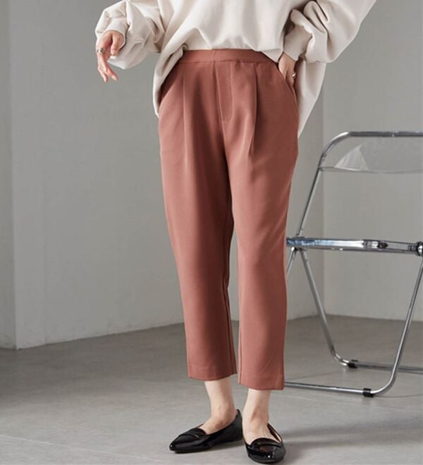 RANAN（ラナン）の「美脚シルエットクロップドパンツ（フルレングスパンツ）」｜詳細画像