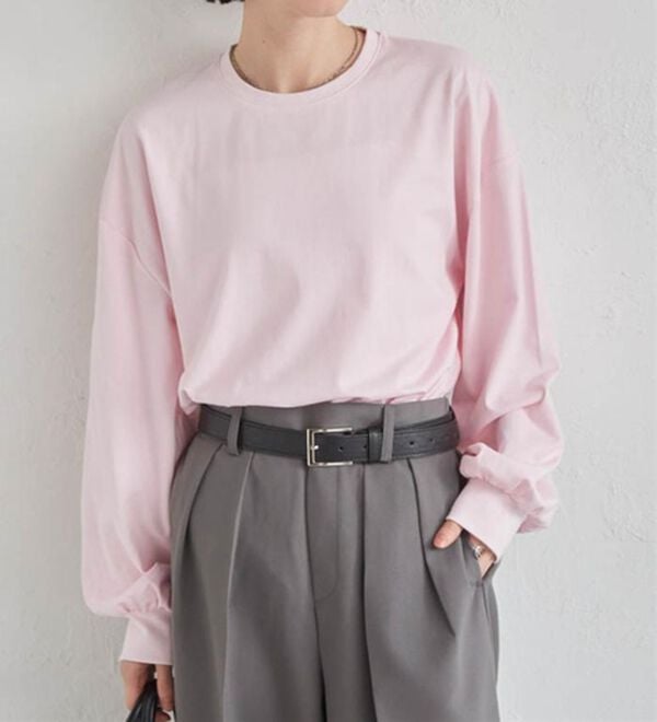 RANAN（ラナン）の「多機能ベーシックオーバーサイズ長袖Tシャツ（Tシャツ）」｜詳細画像