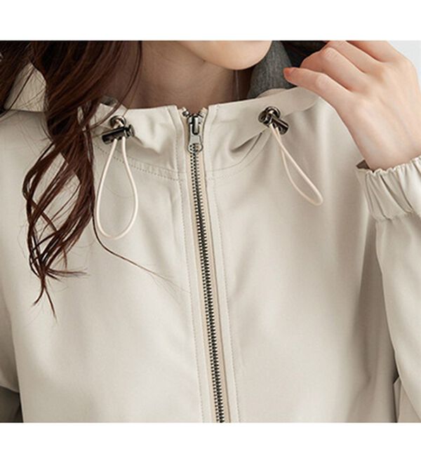 BELLUNA（ベルーナ）の「はっ水加工ボンディング素材ロング丈パーカー（ロングコート）」｜詳細画像